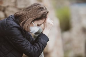 woman stressed out due to Covid-19